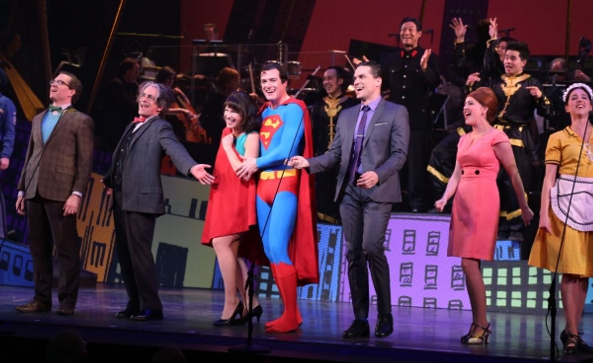 Adam Monley, David Pittu, Jenny Powers, Edward Watts, Will Swenson &amp; Alli Mauzey with Company at 