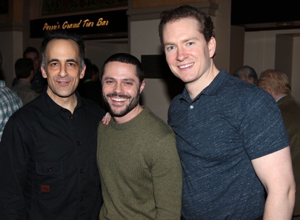 David Pittu, Joshua Bergasse, Adam Monley  at 