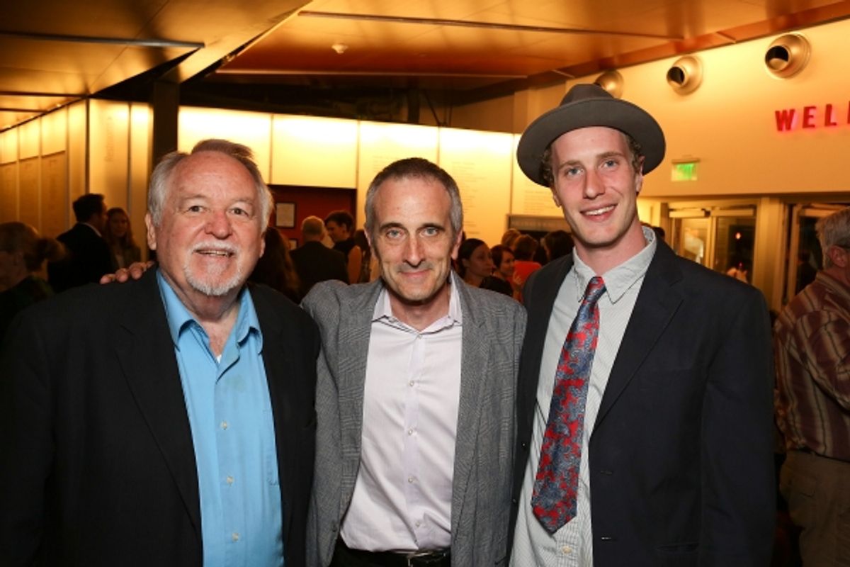 Cast member Dakin Matthews, director Neel Keller and cast member Adam Haas Hunter at 