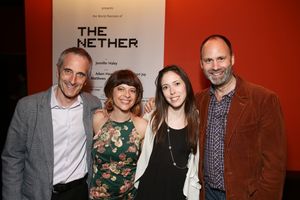 Director Neel Keller, playwright Jennifer Haley, producing associate Lindsay Allbaugh and dramaturg Pier Carlo Talenti @ BroadwayWorld Director Neel Keller, playwright Jennifer Haley, producing associate Lindsay Allbaugh Photo
