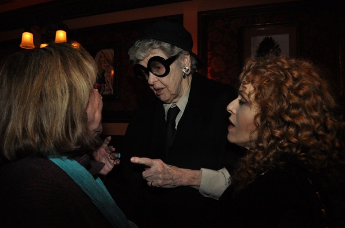 Phyllis Newman, Elaine Stritch and Bernadette Peters at 