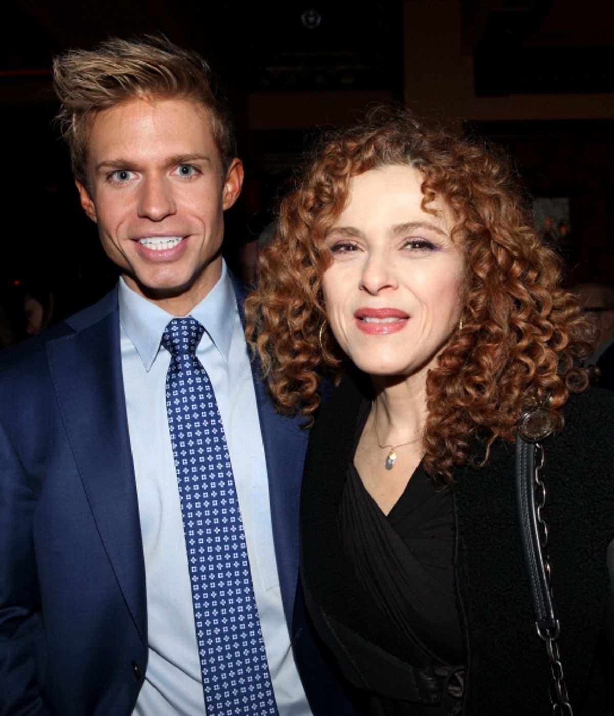 Hunter Ryan Herdicka &amp; Bernadette Peters at 