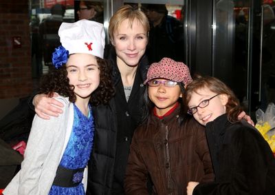 Lilla Crawford with Charlotte d'Amboise and her daughters Josephine &amp; Shelby Mann Photo