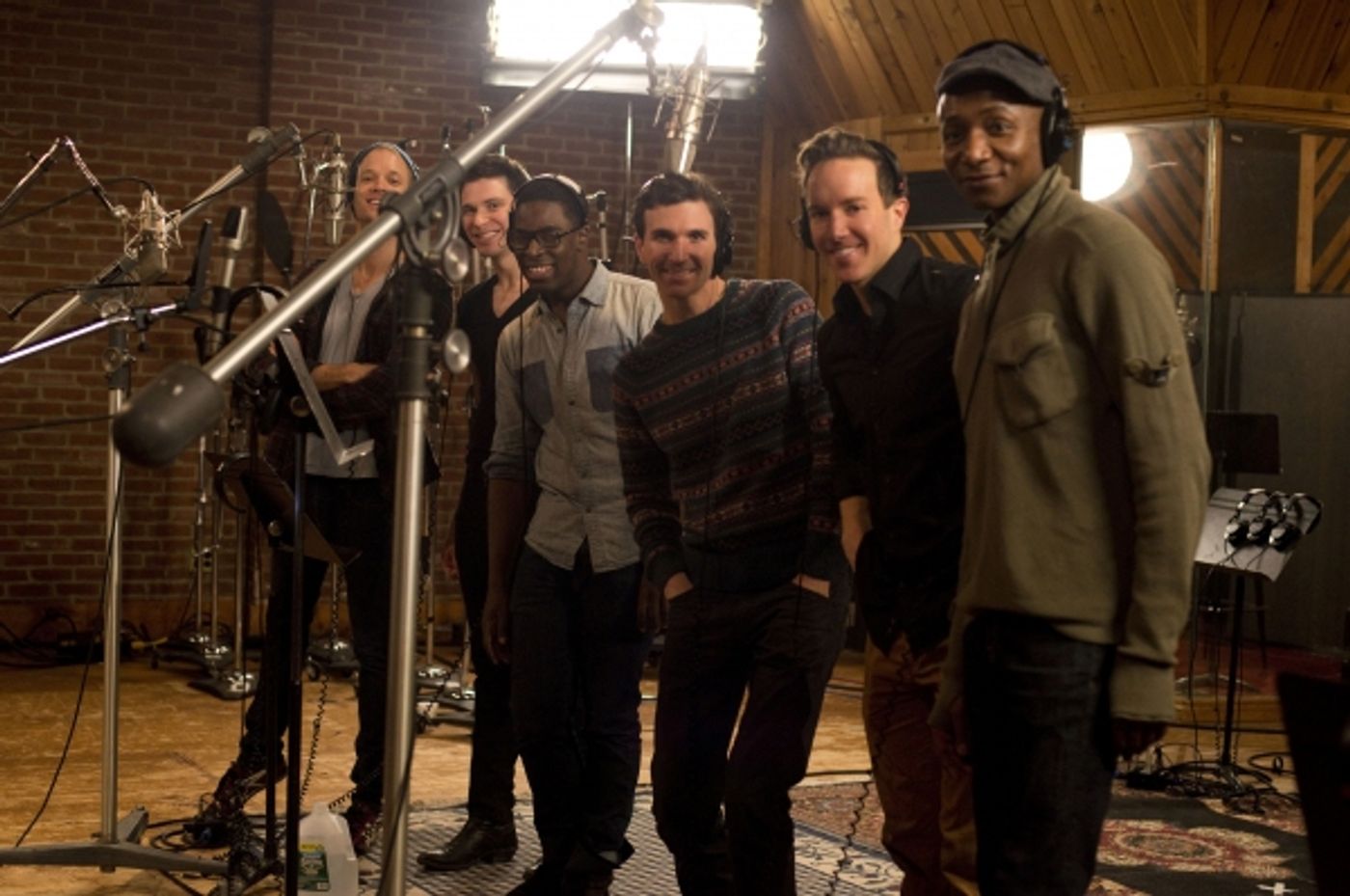 Photo Flash: In the Recording Studio with the Cast of KINKY BOOTS!  Image