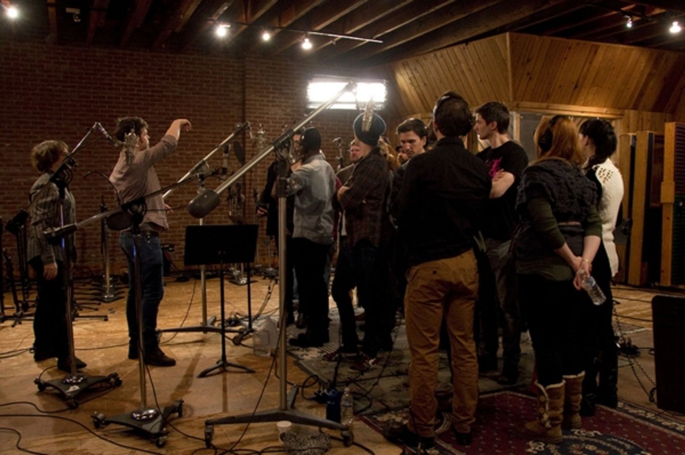 Photo Flash: In the Recording Studio with the Cast of KINKY BOOTS!  Image