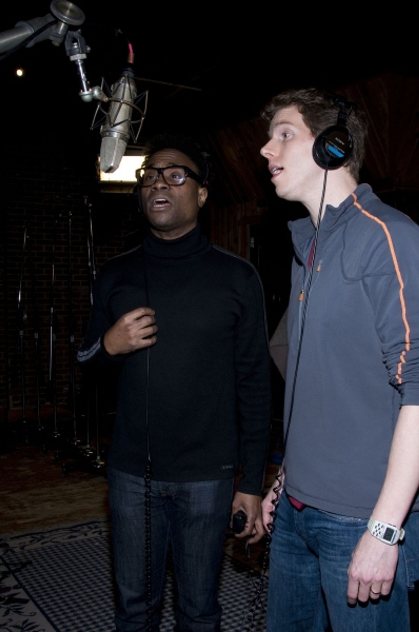 Photo Flash: In the Recording Studio with the Cast of KINKY BOOTS!  Image