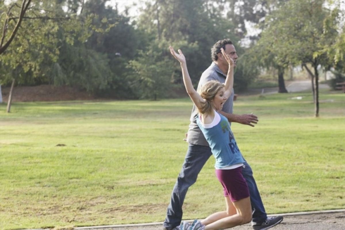 Sarah Chalke, Brad Garrett at 