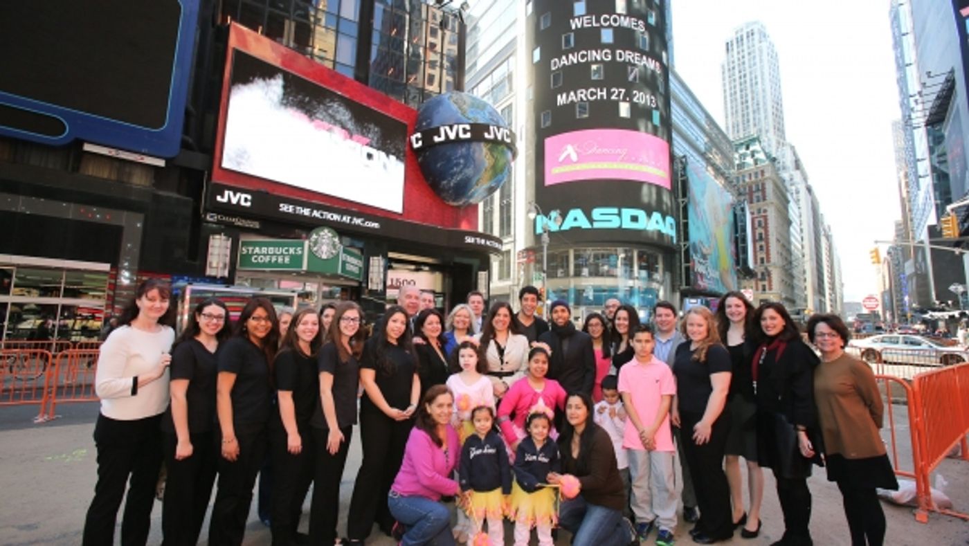 Photo Flash: Dan Domenech, Dancing Dreams at NASDAQ Opening Bell  Image