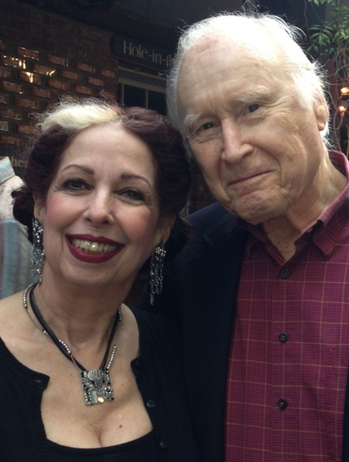 Evelyn Rudie with George Coe at 