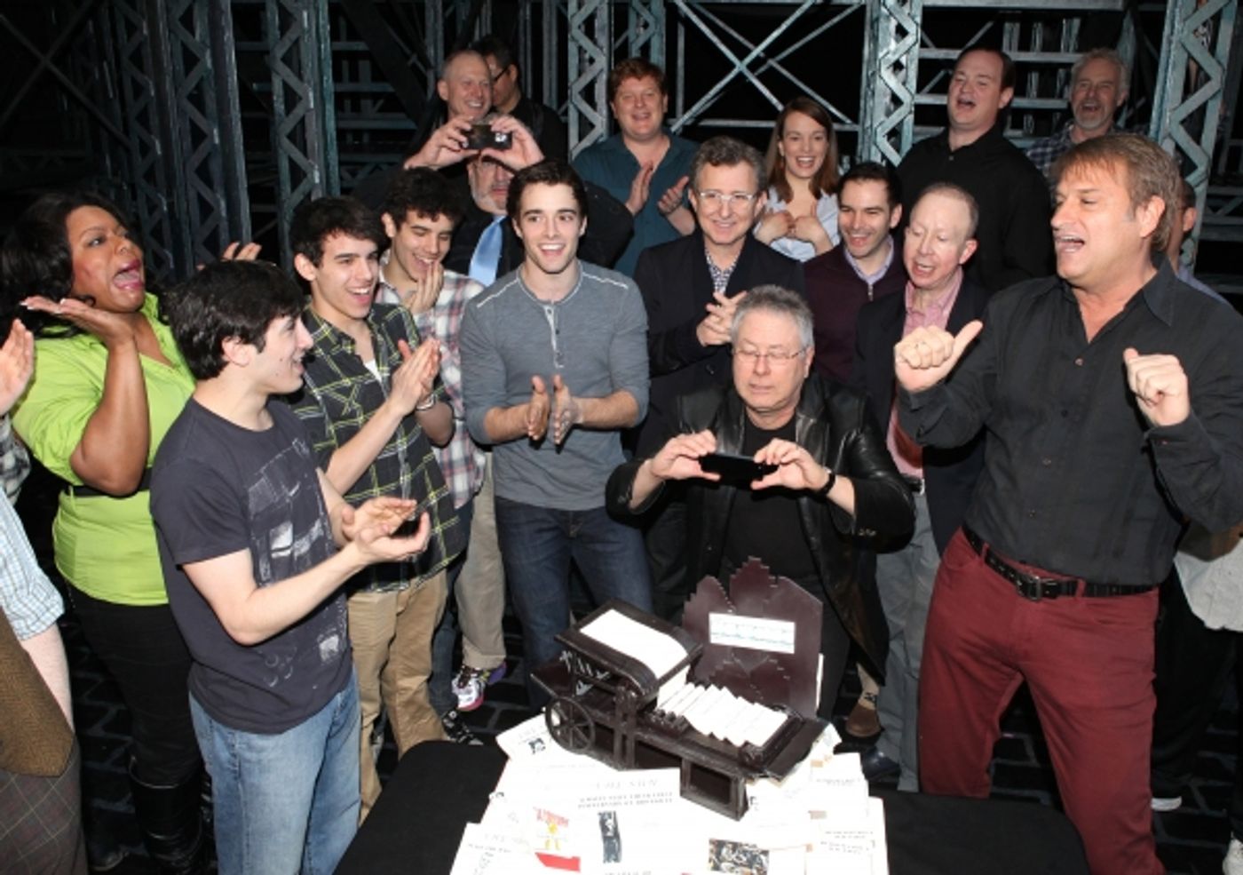 Photo Coverage: NEWSIES Celebrates One Year on Broadway with Cast, Cake & Creatives! Image