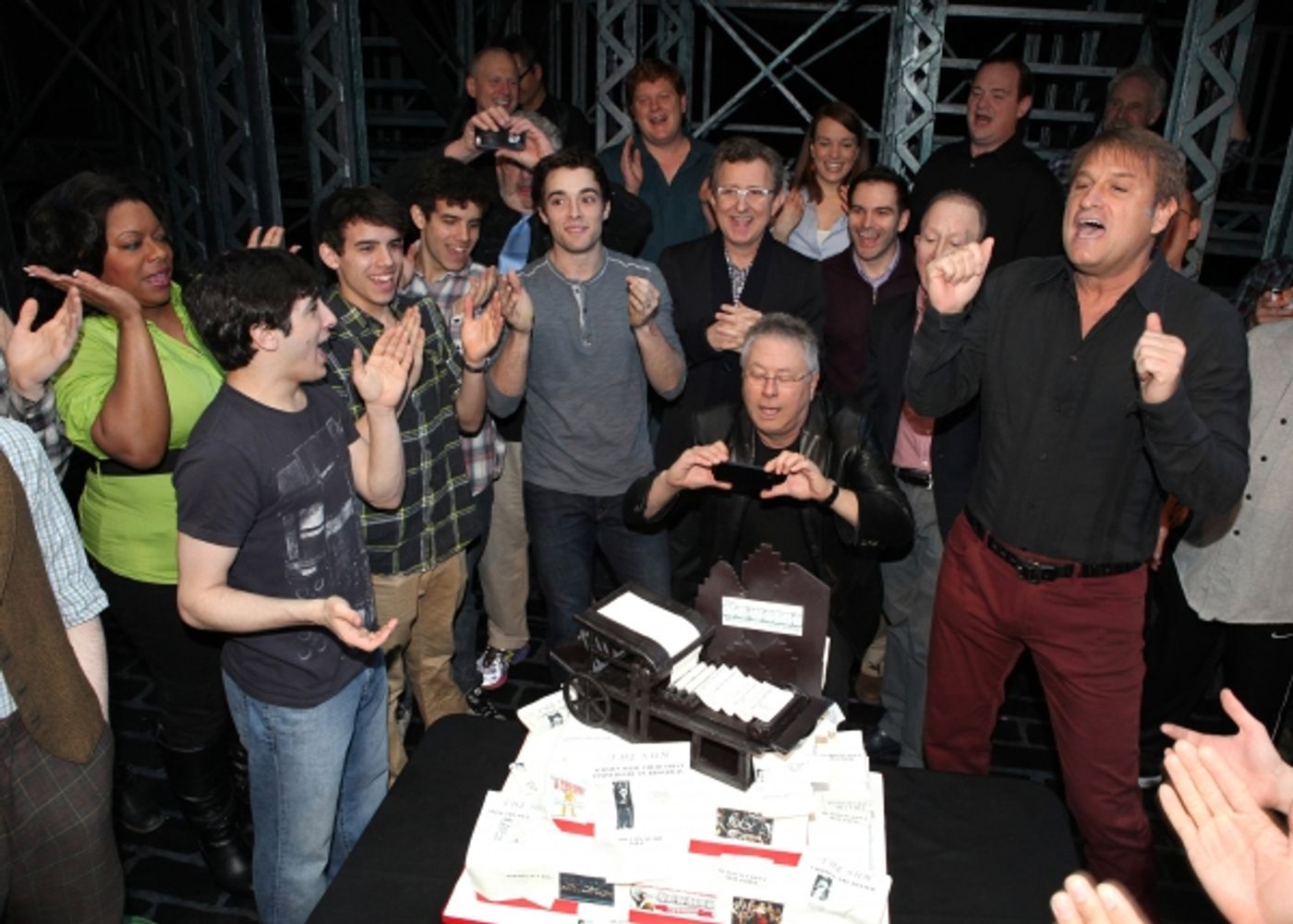 Photo Coverage: NEWSIES Celebrates One Year on Broadway with Cast, Cake & Creatives! Image
