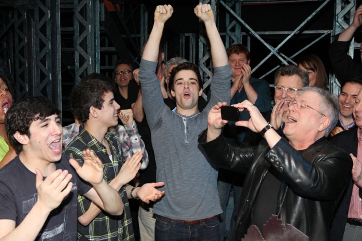 Corey Cott, Mark Aldrich, Thomas Schumacher, Kara Lindsay, Alan Menken & Company  at 