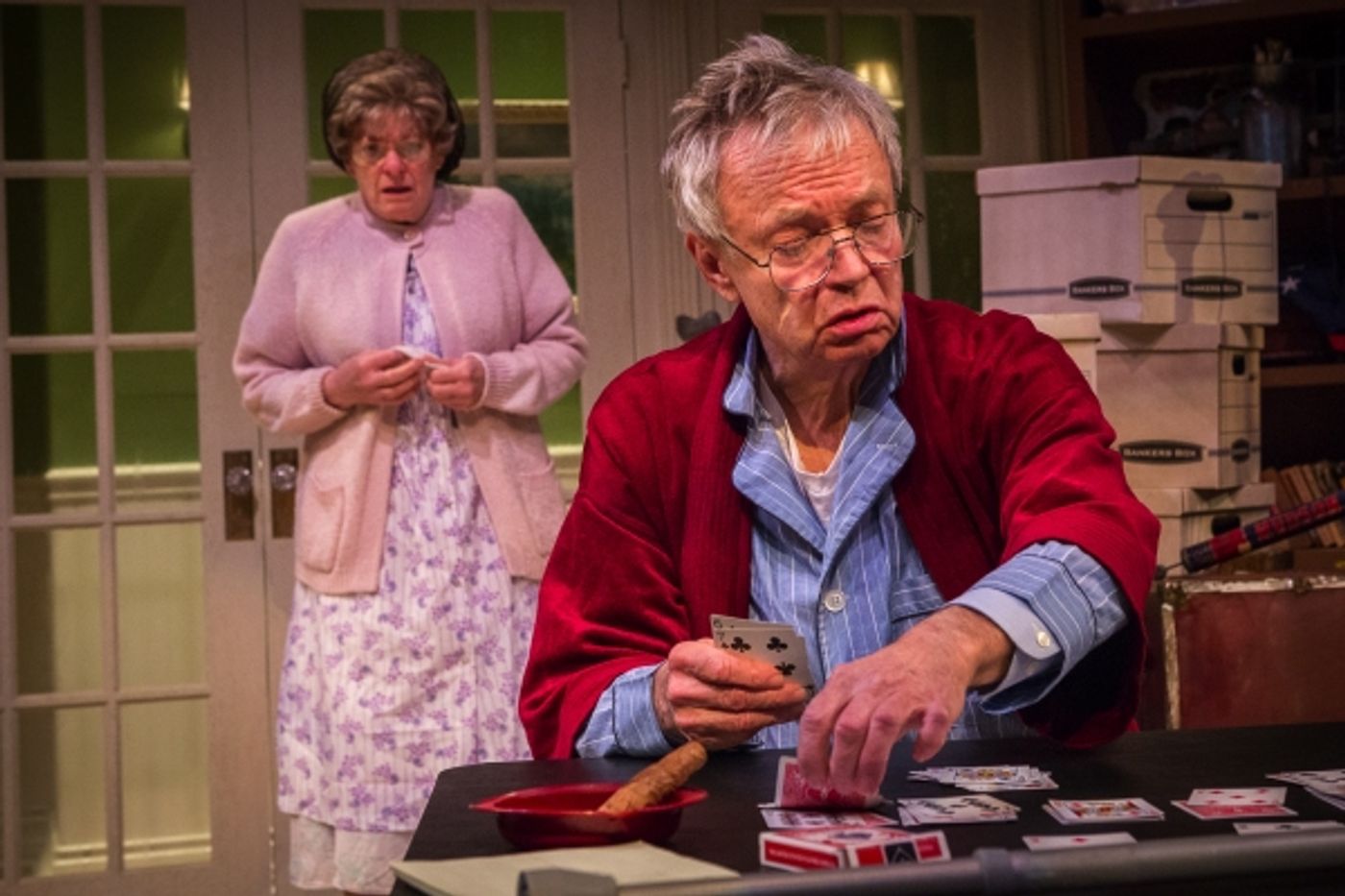 Photo Flash: First Look at Allen Nause and Vana O'Brien in Artists Rep's THE GIN GAME Photo Flash: First Look at Allen Nause and Vana O'Brien in Artists Rep's THE GIN GAME Image