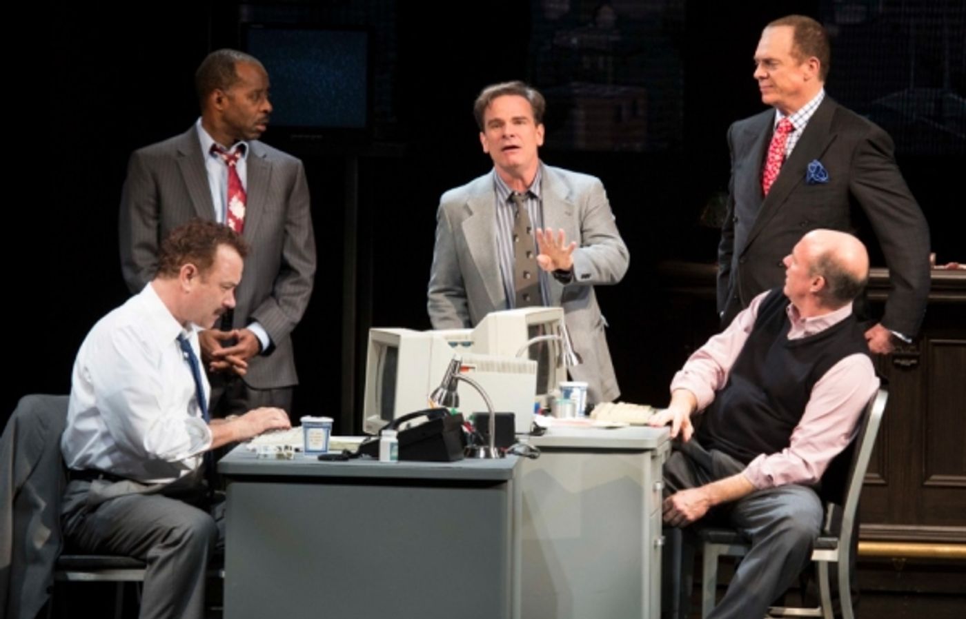 Photo Flash: First Look at Tom Hanks, Maura Tierney, Christopher McDonald and More in LUCKY GUY! Image