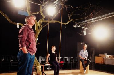 Stuart Graham as Mr Rice, Dorothy Duffy as Molly Sweeney and Ruairi Conaghan as Frank Photo