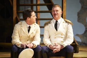 Neil Brookshire (left, as Claudio) and David Anthony Smith (right, as Don Pedro) Photo