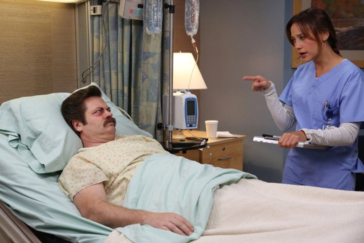 Nick Offerman, Rashida Jones at 