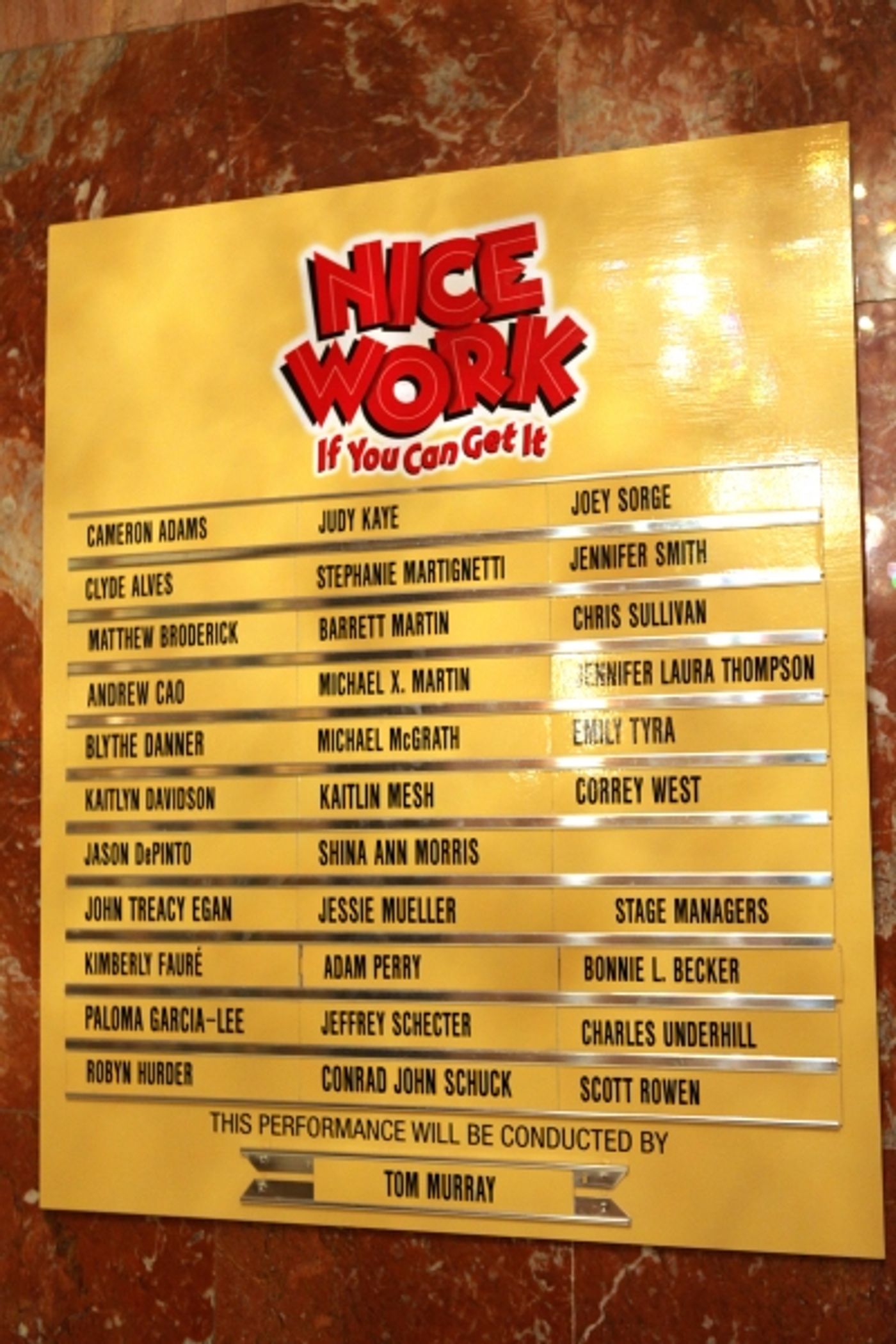 Photo Coverage: NICE WORK Welcomes New Cast - Jessie Mueller, John Treacy Egan and Conrad John Schuck!  Image