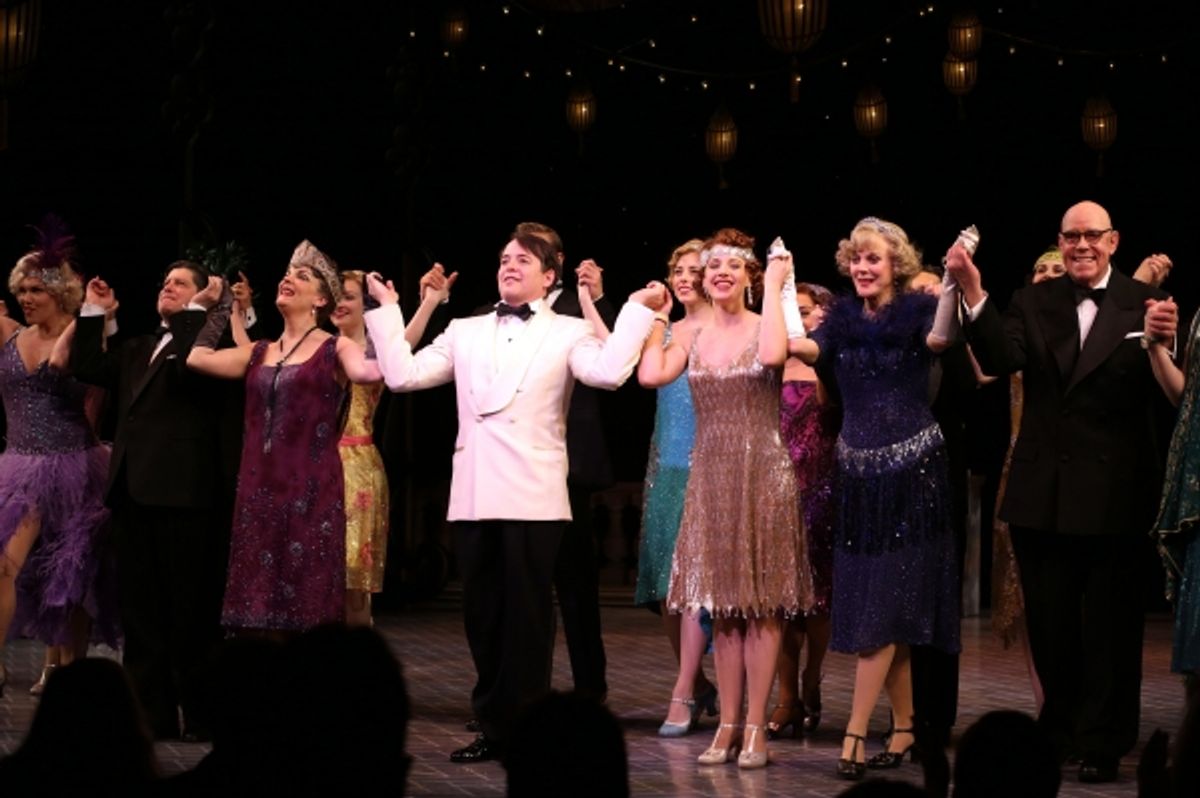 Robyn Hurder, Michael McGrath, Jennifer Smith, Matthew Broderick, Jessie Mueller, Blythe Danner & Conrad John Schuck & Company at 