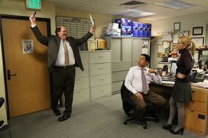 Brian Baumgartner, Oscar Nunez, Angela Kinsey Photo