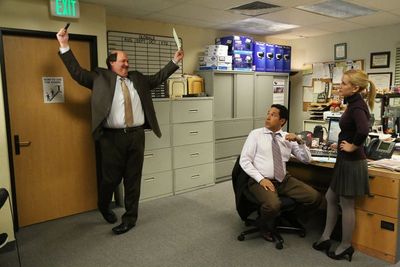 Brian Baumgartner, Oscar Nunez, Angela Kinsey Photo