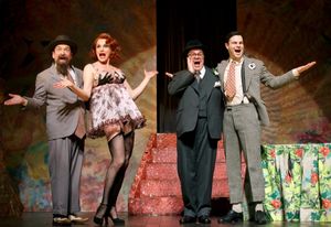 Lewis J. Stadlen, Cady Huffman, Nathan Lane, Jonny Orsini @ BroadwayWorld Lewis J. Stadlen, Cady Huffman, Nathan Lane, Jonny Orsini Photo