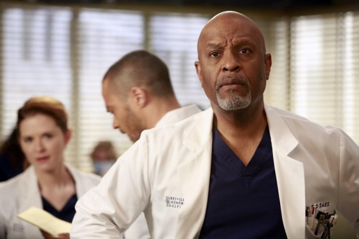 Sarah Drew, Jesse Williams, James Pickens JR. at 