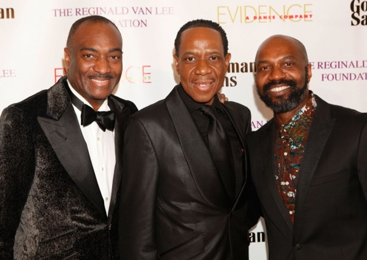 Chairman Emeritus, of the board of the Evidence Dance Company and Executive Vice President at Booz Allen Hamilton Reginald Van Lee, FrEddie Jackson and Artistic Director Ronald K Brown at 
