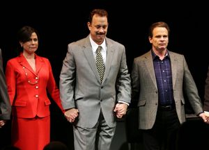 Maura Tierney, Tom Hanks, Peter Scolari @ BroadwayWorld Maura Tierney, Tom Hanks, Peter Scolari Photo