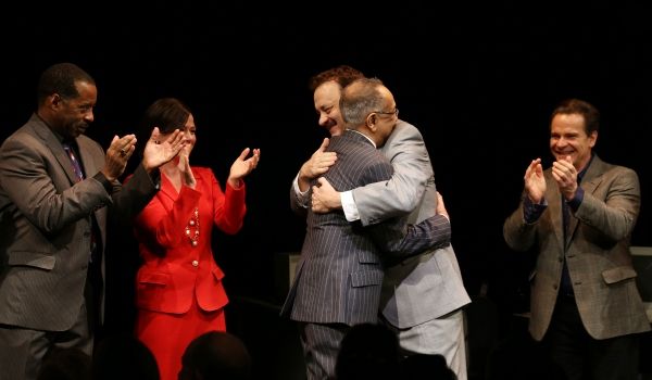 Courtney B. Vance, director George C. Wolfe, Maura Tierney, Tom Hanks, Peter Scolari  Photo