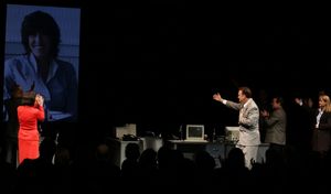 Nora Ephron Portrait with director George C. Wolfe, Maura Tierney, an emotional Tom Hanks, Peter Scolari & Cast @ BroadwayWorld Nora Ephron Portrait with director George C. Wolfe, Maura Tierney, an emotional Tom H Photo