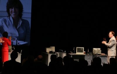 Nora Ephron Portrait with Maura Tierney, Tom Hanks, Peter Scolari &amp; Cast Photo