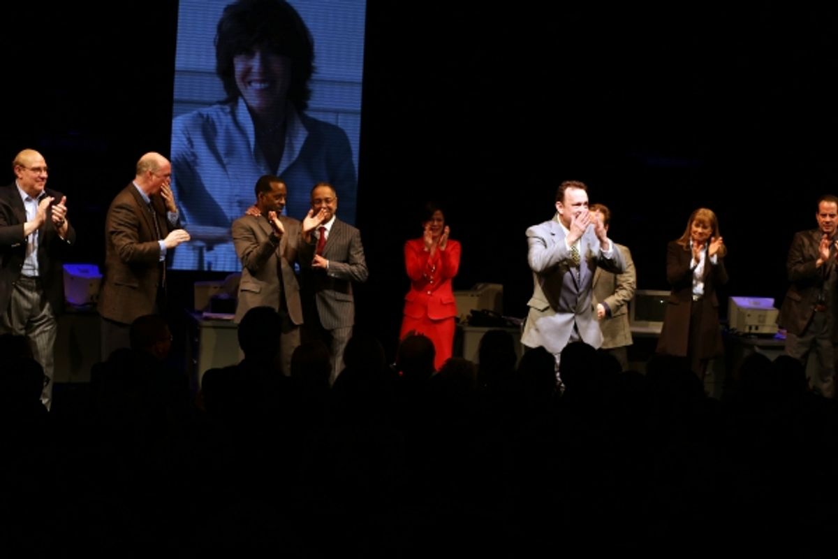 Nora Ephron Portrait with Courtney B. Vance, director George C. Wolfe, Maura Tierney, Tom Hanks, Peter Scolari &amp; Cast at 