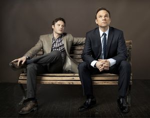 Bobby Steggert and Norbert Leo Butz @ BroadwayWorld Bobby Steggert and Norbert Leo Butz Photo