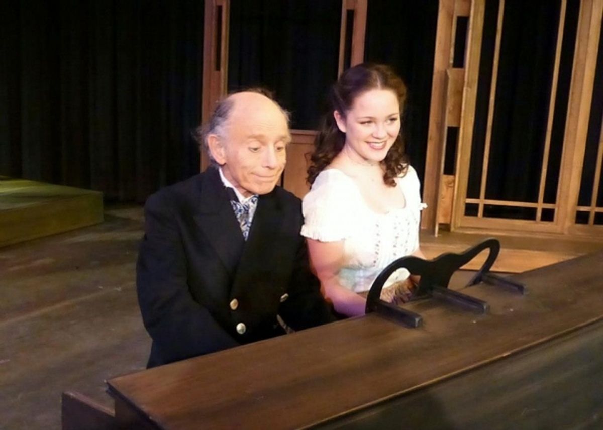 Mr. Laurence plays the piano with Beth - with Robert Towers and Brooke Johnson. at 