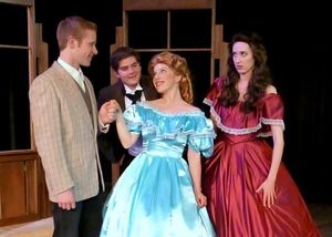 John Brooke and Meg meet - with Andrew Wade, Arnold Livingston Geis, Kristin Towers R Photo