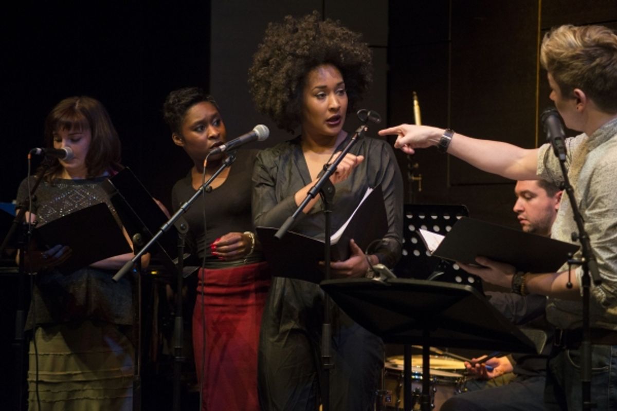 Rebecca Trehearn, Cynthia Erivo, Olivia Phillip and Craig Mather at 