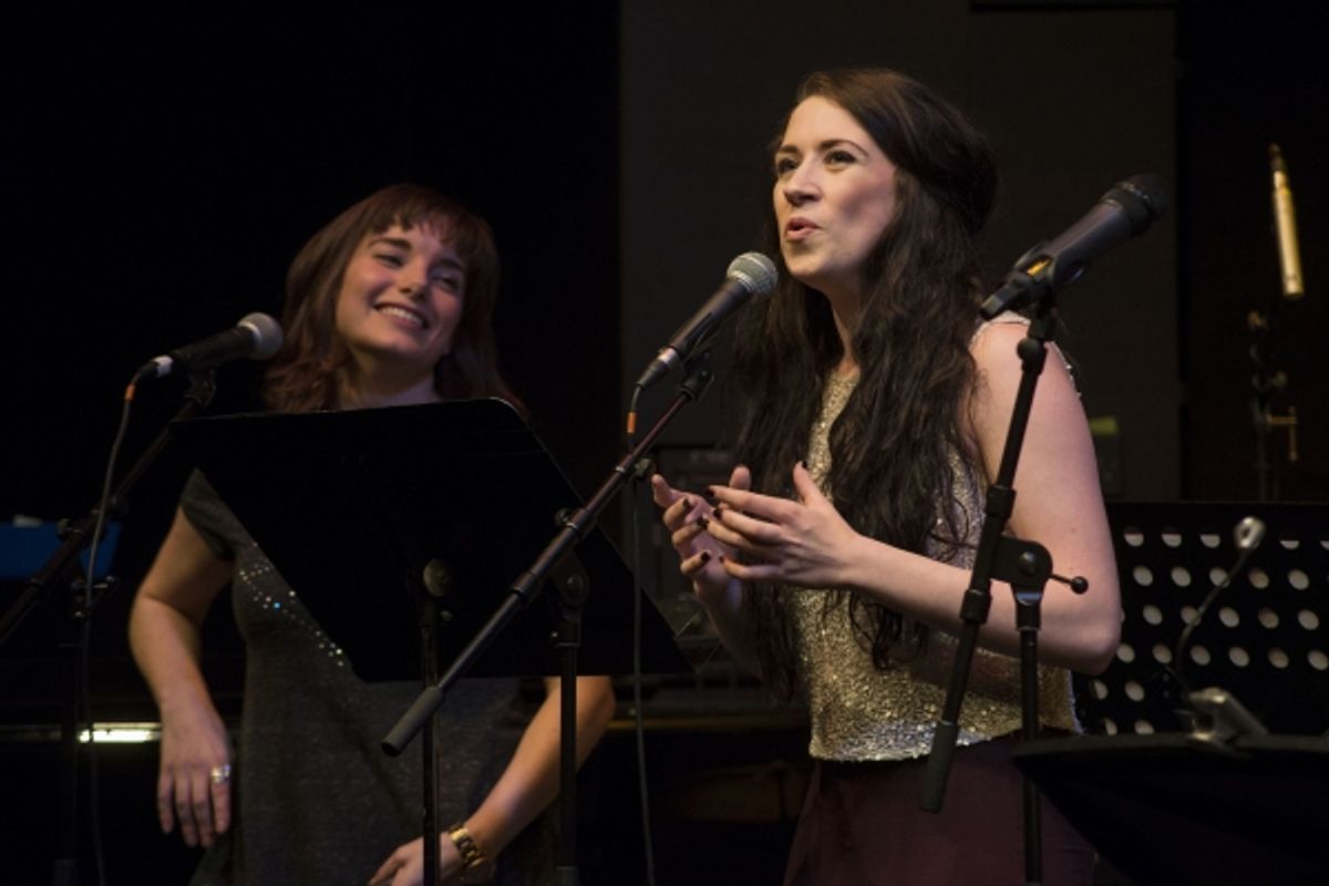 Rebecca Trehearn and Danielle Hope at 