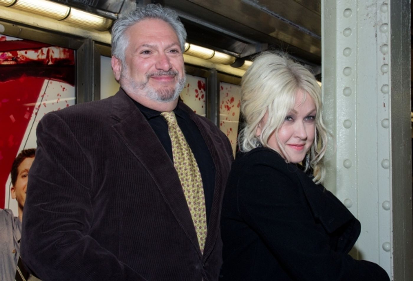 Photo Coverage: Cyndi Lauper & Harvey Fierstein Unveil NYC Subway Ads! Photo Coverage: Cyndi Lauper & Harvey Fierstein Unveil NYC Subway Ads! Image