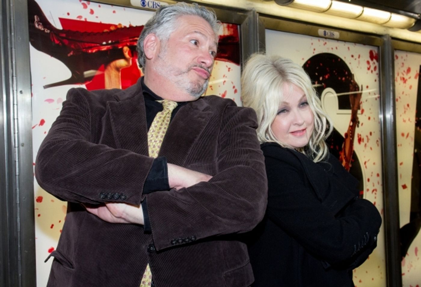 Photo Coverage: Cyndi Lauper & Harvey Fierstein Unveil NYC Subway Ads! Photo Coverage: Cyndi Lauper & Harvey Fierstein Unveil NYC Subway Ads! Image