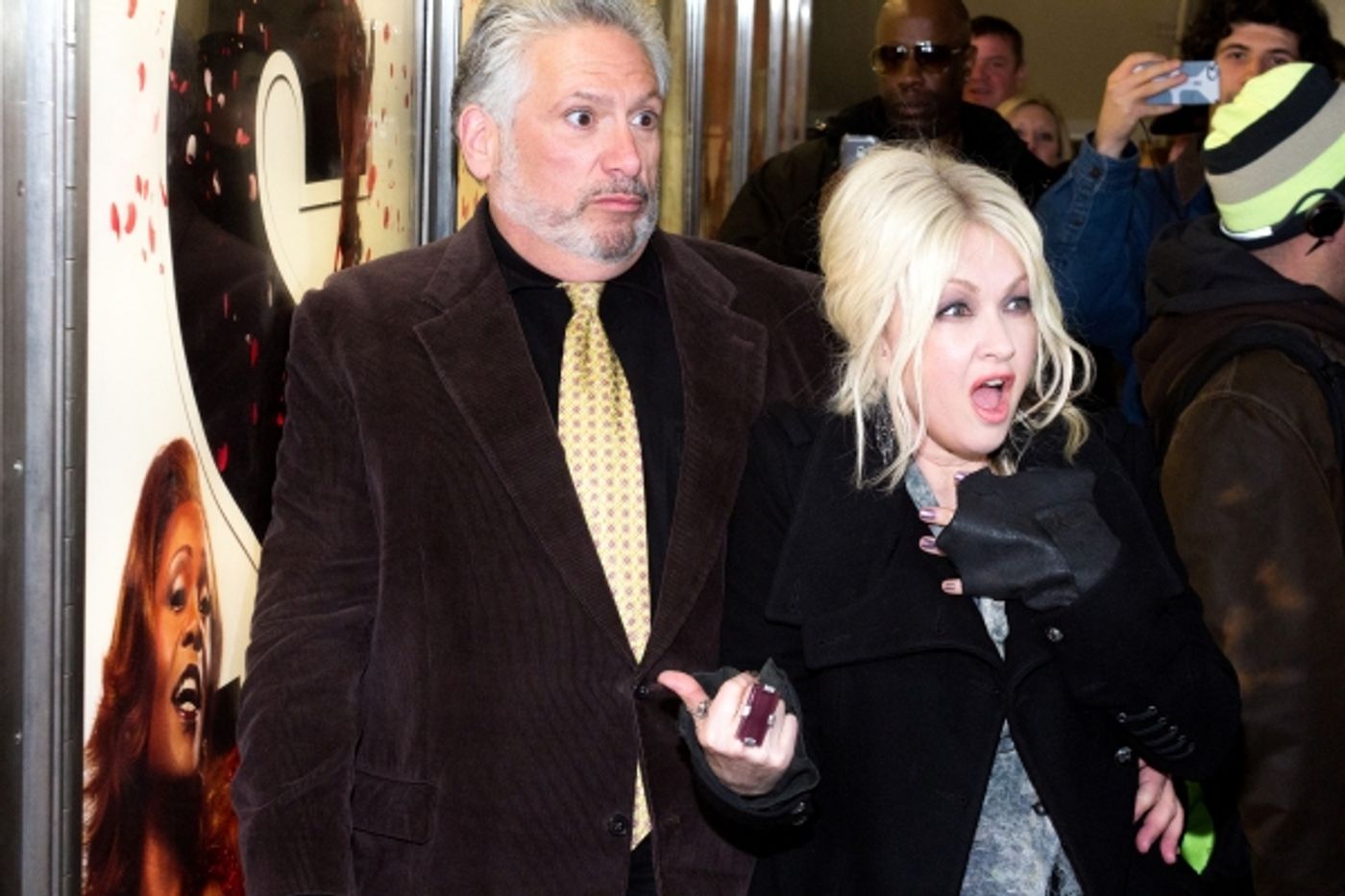 Photo Coverage: Cyndi Lauper & Harvey Fierstein Unveil NYC Subway Ads! Photo Coverage: Cyndi Lauper & Harvey Fierstein Unveil NYC Subway Ads! Image