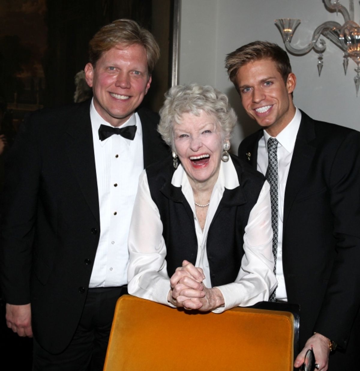 Rob Bowman, Elaine Stritch & Hunter Ryan Herdlicka at 