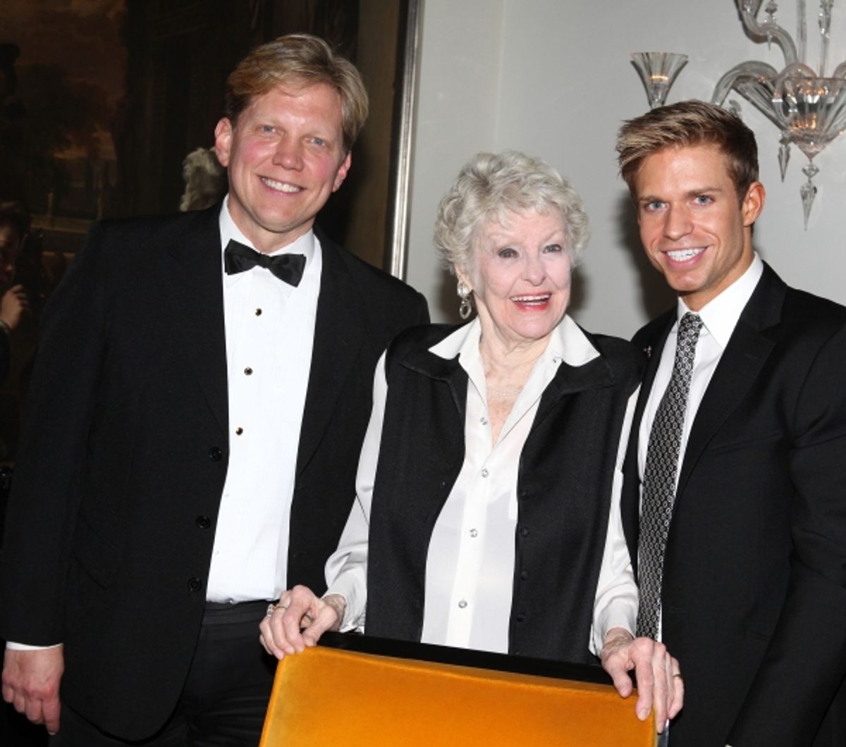 Rob Bowman, Elaine Stritch & Hunter Ryan Herdlicka  at 