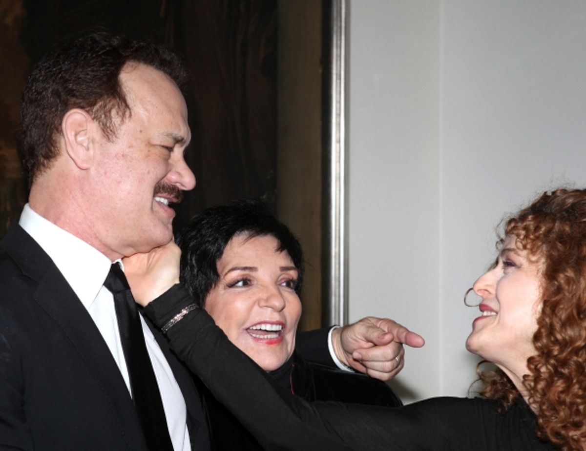 Tom Hanks, Liza Minnelli & Bernadette Peters at 