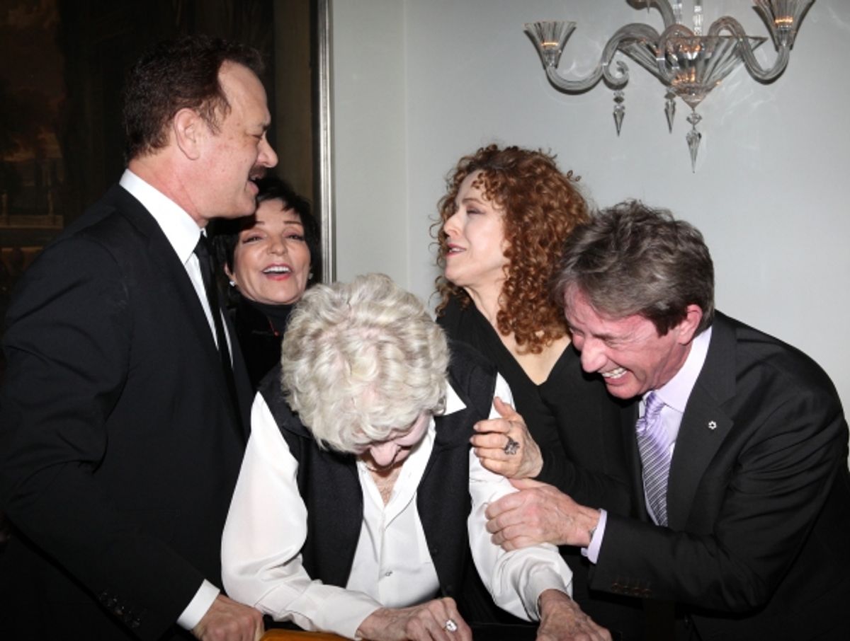 Tom Hanks, Liza Minnelli, Elaine Stritch, Bernadette Peters & Martin Short  at 