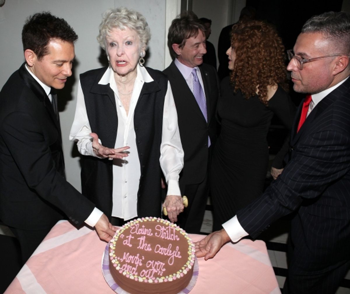 Michael Feinstein, Martin Short, Elaine Stritch, Bernadette Peters & Rick Miramontez  at 