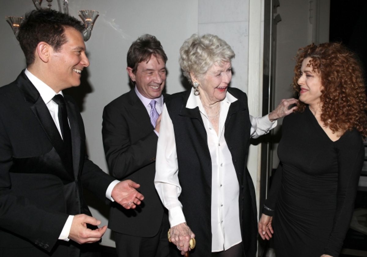 Michael Feinstein, Martin Short, Elaine Stritch & Bernadette Peters  at 