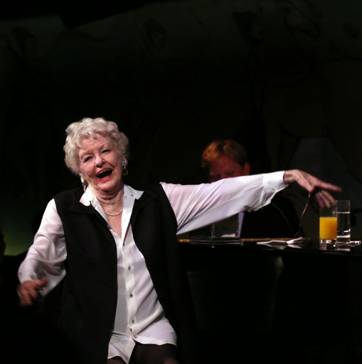 Elaine Stritch with Rob Bowman at 