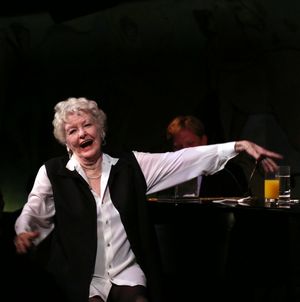 Elaine Stritch with Rob Bowman @ BroadwayWorld Elaine Stritch with Rob Bowman Photo