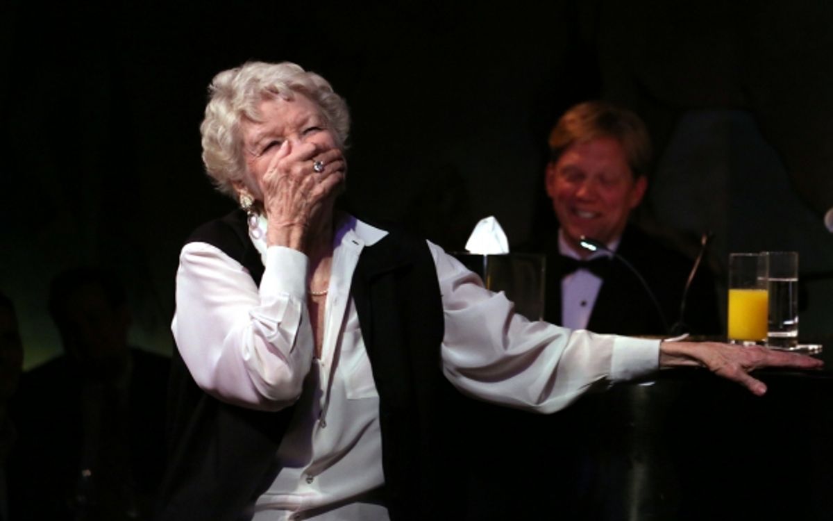 Elaine Stritch with Rob Bowman at 